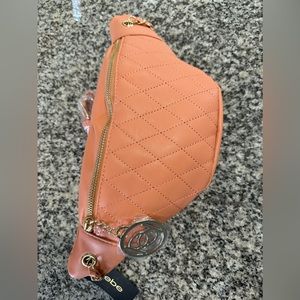 Bebe apricot Fanny bag purse women’s NWT